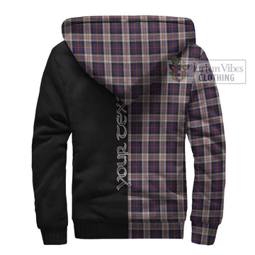 Cameron of Erracht Dress Tartan Sherpa Hoodie with Family Crest and Half Of Me Style