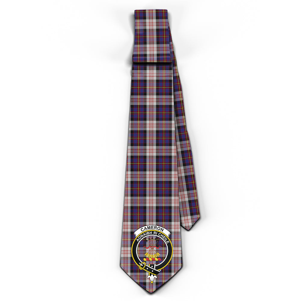 Cameron of Erracht Dress Tartan Classic Necktie with Family Crest - Tartan Vibes Clothing