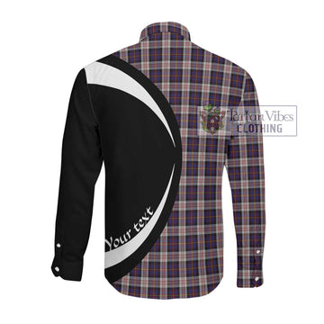 Cameron of Erracht Dress Tartan Long Sleeve Button Up with Family Crest Circle Style