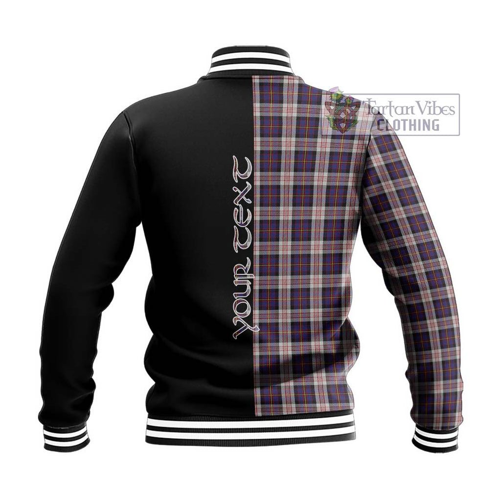 Cameron of Erracht Dress Tartan Baseball Jacket with Family Crest and Half Of Me Style - Tartanvibesclothing Shop