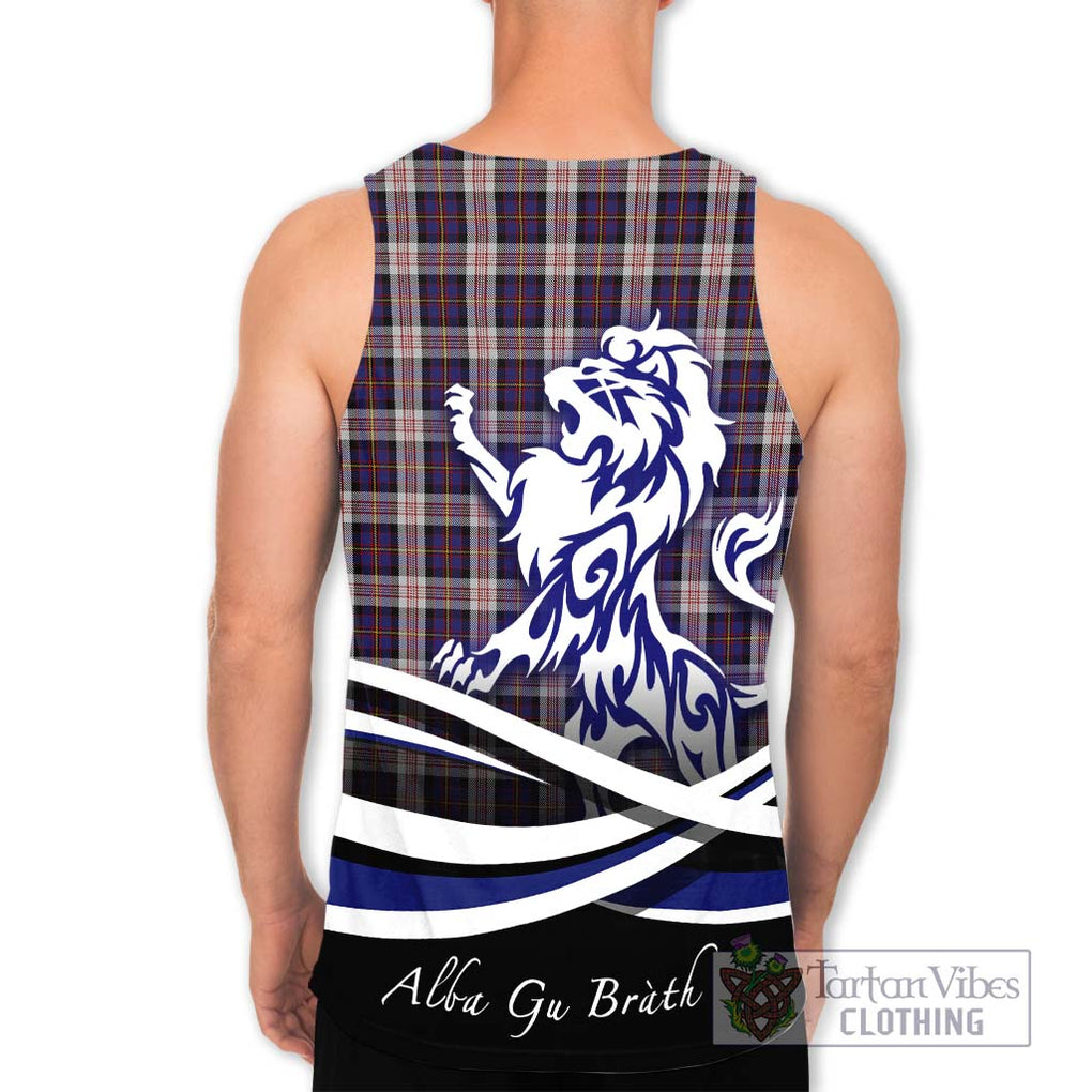 Cameron of Erracht Dress Tartan Men's Tank Top with Alba Gu Brath Regal Lion Emblem - Tartanvibesclothing Shop