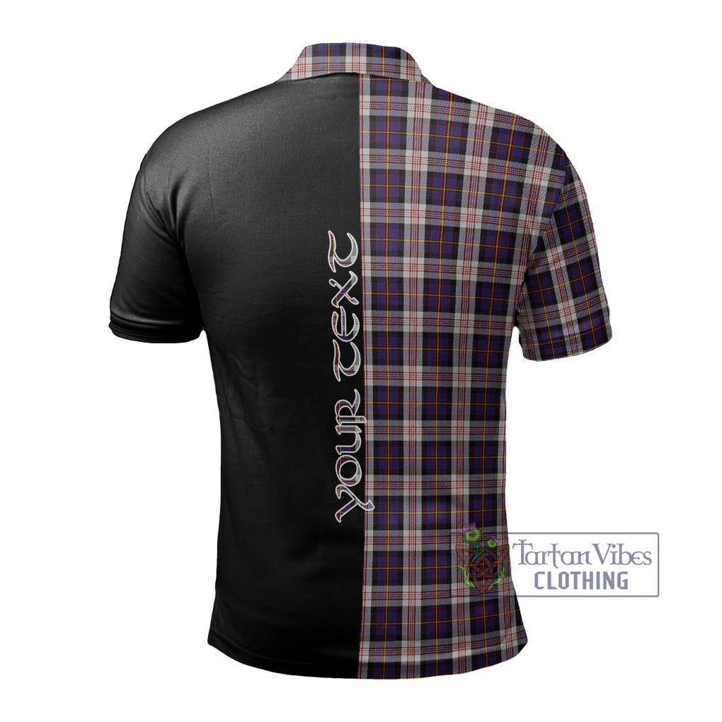 Cameron of Erracht Dress Tartan Polo Shirt with Family Crest and Half Of Me Style - Tartanvibesclothing Shop