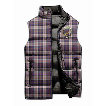 Cameron of Erracht Dress Tartan Sleeveless Puffer Jacket with Family Crest