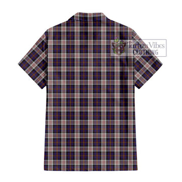 Cameron of Erracht Dress Tartan Short Sleeve Button Shirt with Family Crest DNA In Me Style