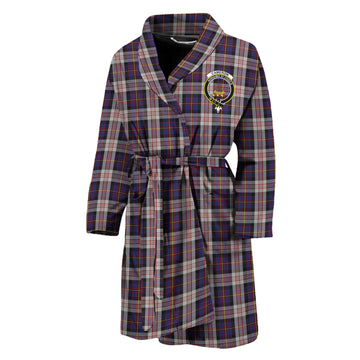 Cameron of Erracht Dress Tartan Bathrobe with Family Crest