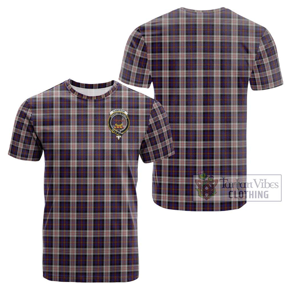 Cameron of Erracht Dress Tartan Cotton T-Shirt with Family Crest Kid's Shirt - Tartanvibesclothing Shop