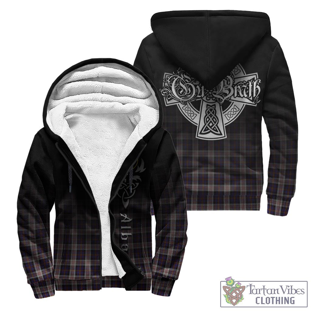 Tartan Vibes Clothing Cameron of Erracht Dress Tartan Sherpa Hoodie Featuring Alba Gu Brath Family Crest Celtic Inspired