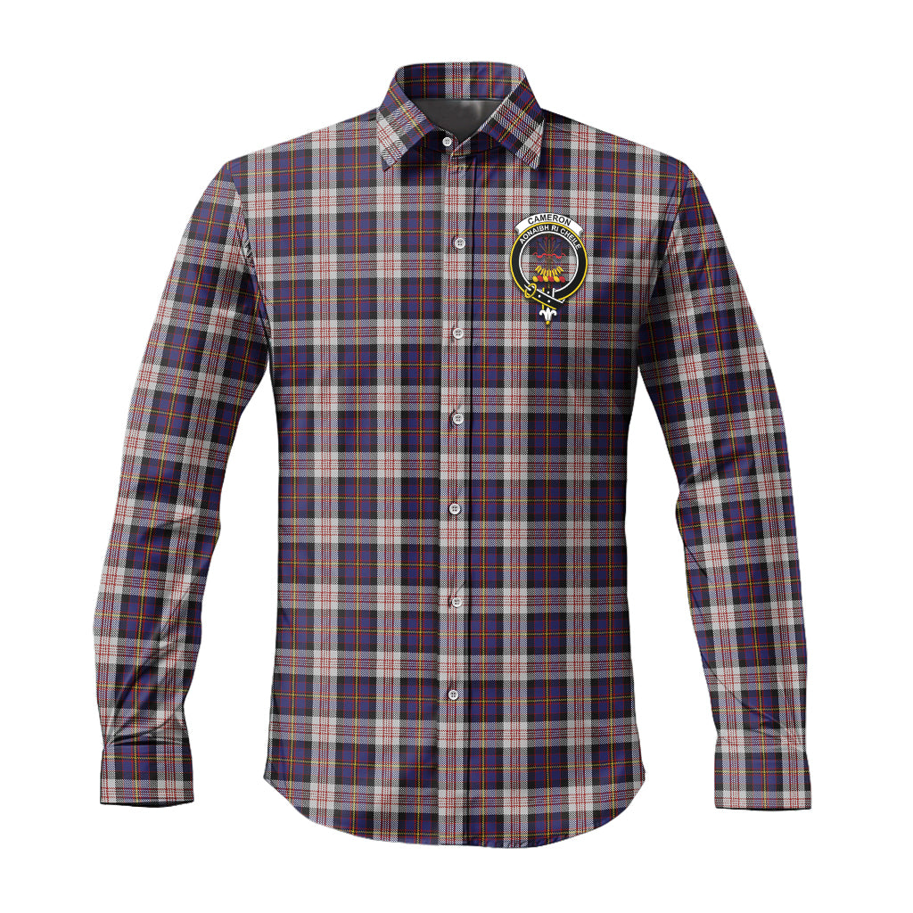 cameron-of-erracht-dress-tartan-long-sleeve-button-up-shirt-with-family-crest