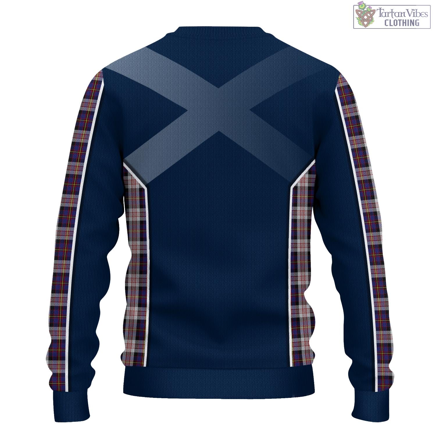 Tartan Vibes Clothing Cameron of Erracht Dress Tartan Knitted Sweatshirt with Family Crest and Scottish Thistle Vibes Sport Style