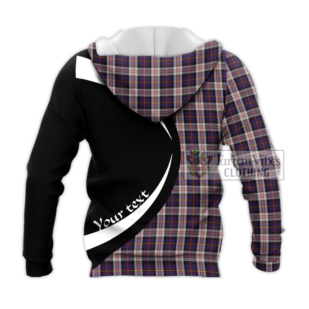 Cameron of Erracht Dress Tartan Knitted Hoodie with Family Crest Circle Style - Tartan Vibes Clothing