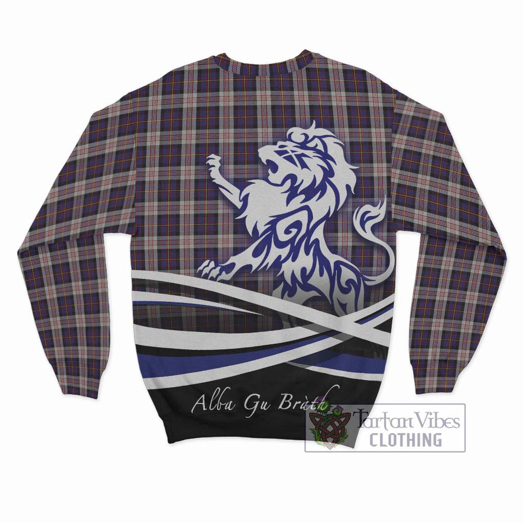 Cameron of Erracht Dress Tartan Sweatshirt with Alba Gu Brath Regal Lion Emblem - Tartanvibesclothing Shop