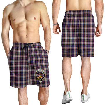 Cameron of Erracht Dress Tartan Mens Shorts with Family Crest