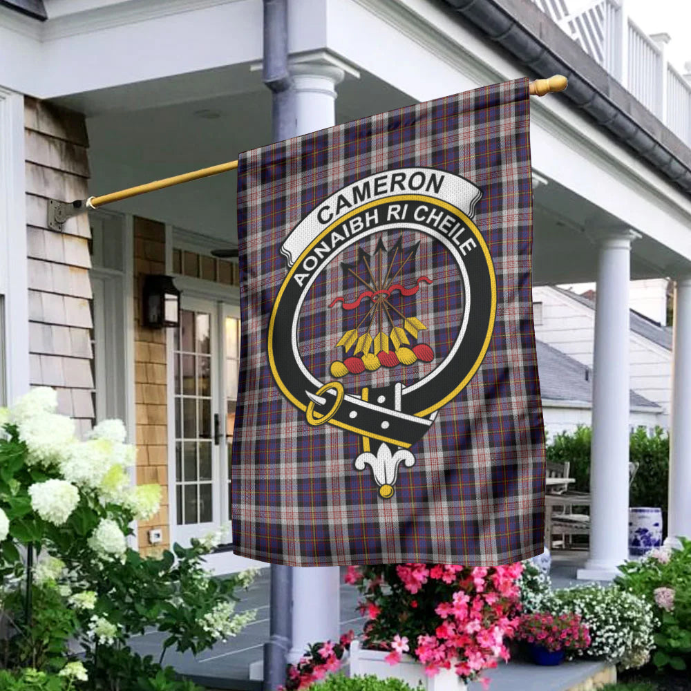 Cameron of Erracht Dress Tartan Flag with Family Crest - Tartan Vibes Clothing