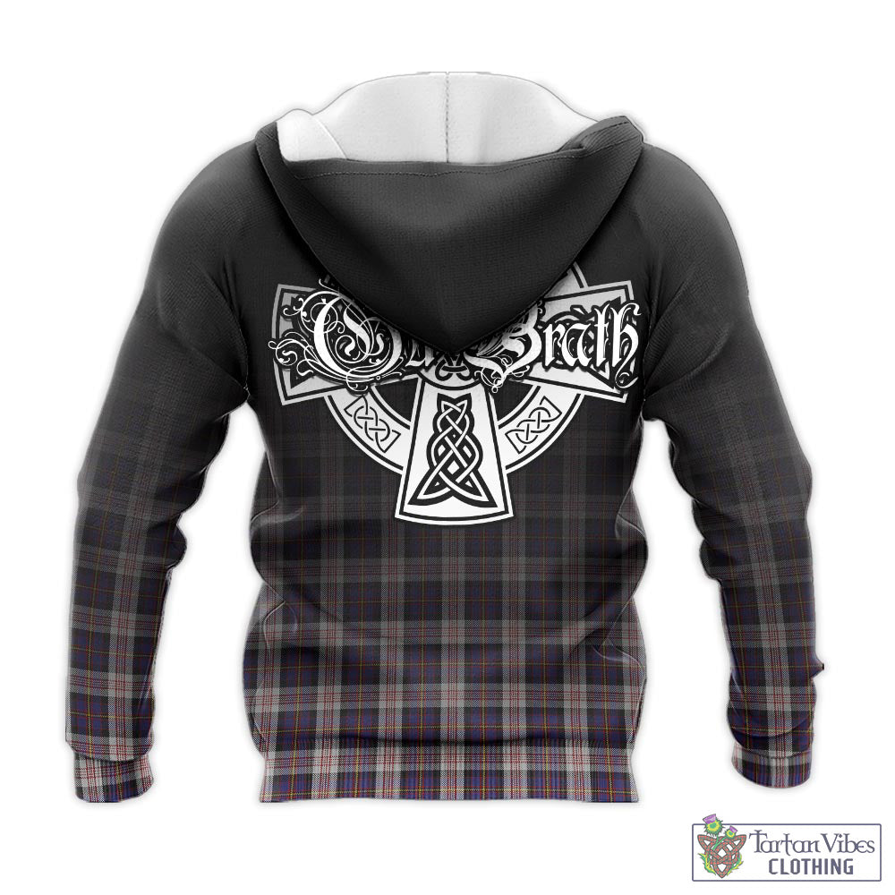 Tartan Vibes Clothing Cameron of Erracht Dress Tartan Knitted Hoodie Featuring Alba Gu Brath Family Crest Celtic Inspired