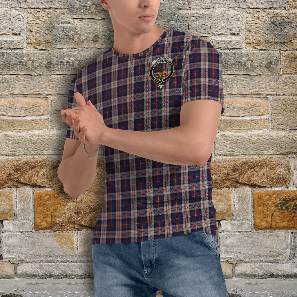 Cameron of Erracht Dress Tartan T-Shirt with Family Crest - Tartan Vibes Clothing