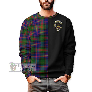 Cameron of Erracht Modern Tartan Sweatshirt with Family Crest and Half Of Me Style