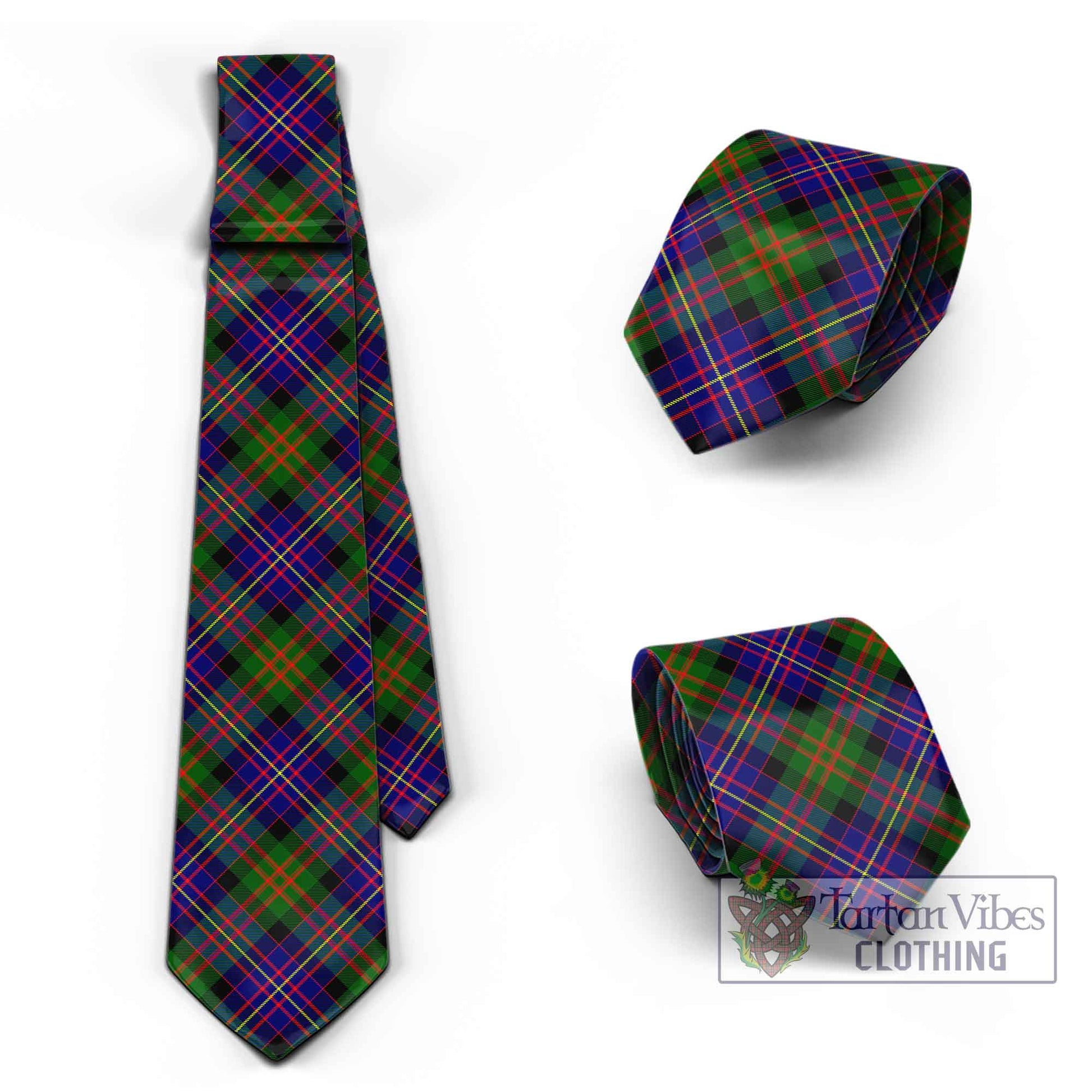 Tartan Vibes Clothing Cameron of Erracht Modern Tartan Classic Necktie Cross Style