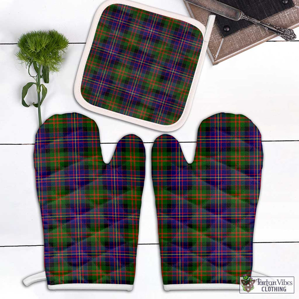 Cameron of Erracht Modern Tartan Combo Oven Mitt & Pot-Holder Combo 1 Oven Mitt & 1 Pot-Holder White - Tartan Vibes Clothing