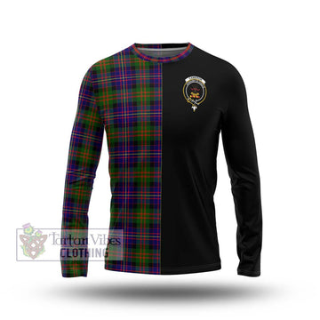 Cameron of Erracht Modern Tartan Long Sleeve T-Shirt with Family Crest and Half Of Me Style