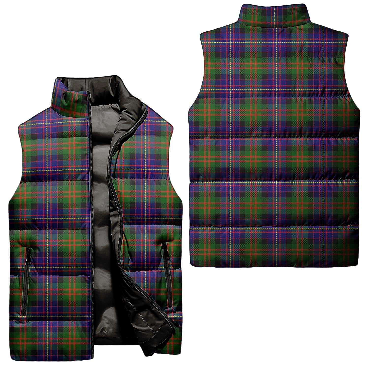 Cameron of Erracht Modern Tartan Sleeveless Puffer Jacket Unisex - Tartanvibesclothing