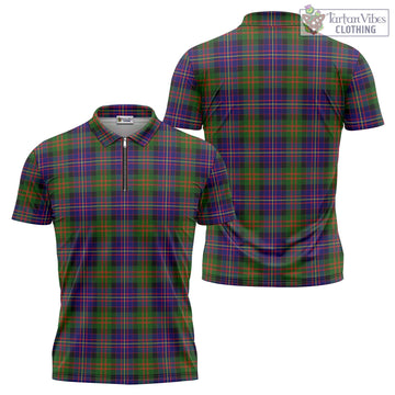 Cameron of Erracht Modern Tartan Zipper Polo Shirt