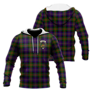 Cameron of Erracht Modern Tartan Knitted Hoodie with Family Crest