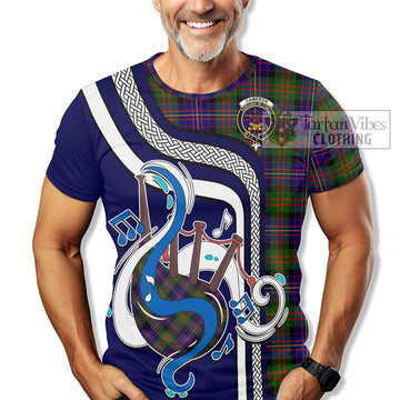 Cameron of Erracht Modern Tartan T-Shirt with Epic Bagpipe Style