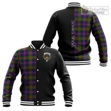 Cameron of Erracht Modern Tartan Baseball Jacket with Family Crest and Half Of Me Style