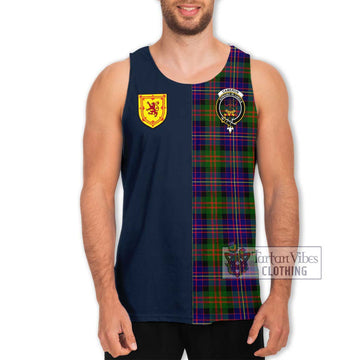 Cameron of Erracht Modern Tartan Men's Tank Top Alba with Scottish Lion Royal Arm Half Style