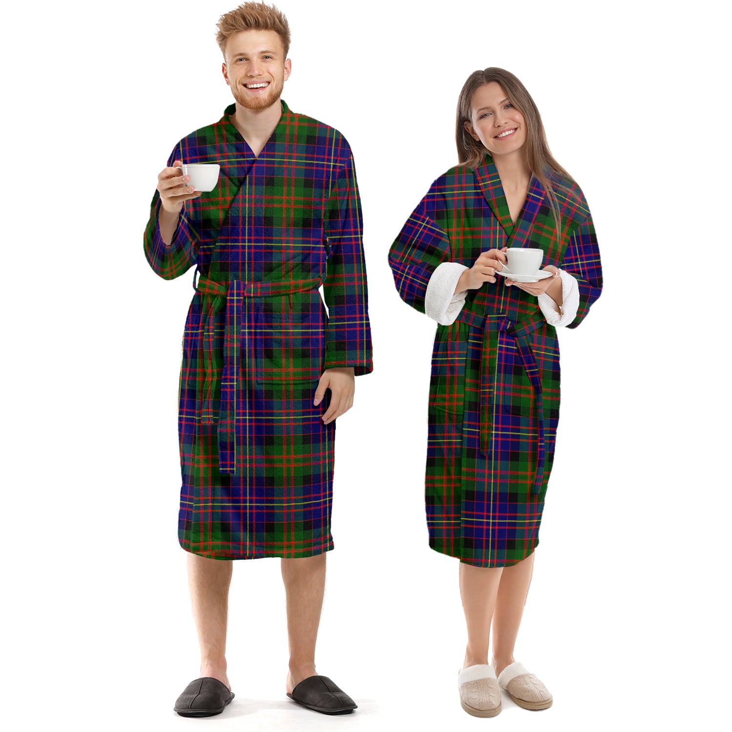 Cameron of Erracht Modern Tartan Bathrobe Unisex S - Tartan Vibes Clothing