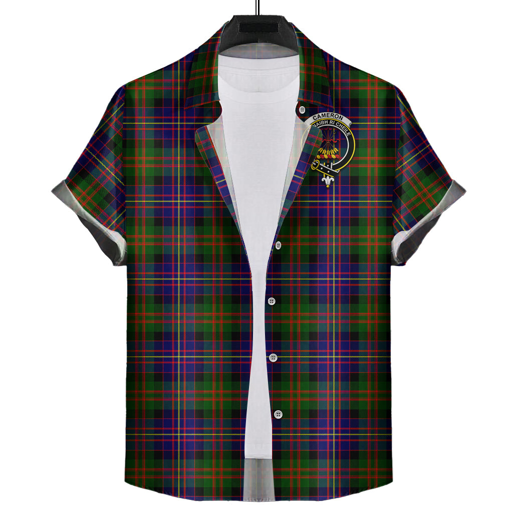 cameron-of-erracht-modern-tartan-short-sleeve-button-down-shirt-with-family-crest