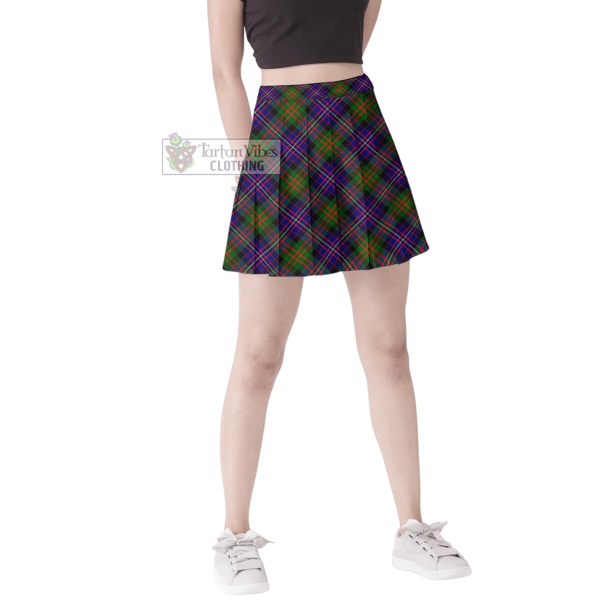 Tartan Vibes Clothing Cameron of Erracht Modern Tartan Women's Plated Mini Skirt