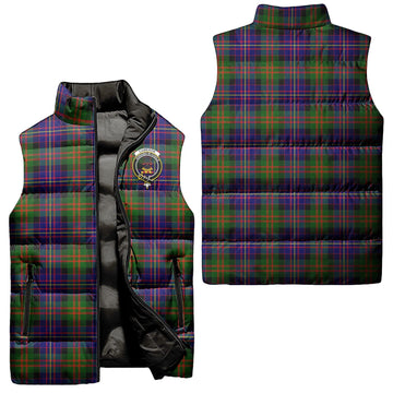 Cameron of Erracht Modern Tartan Sleeveless Puffer Jacket with Family Crest