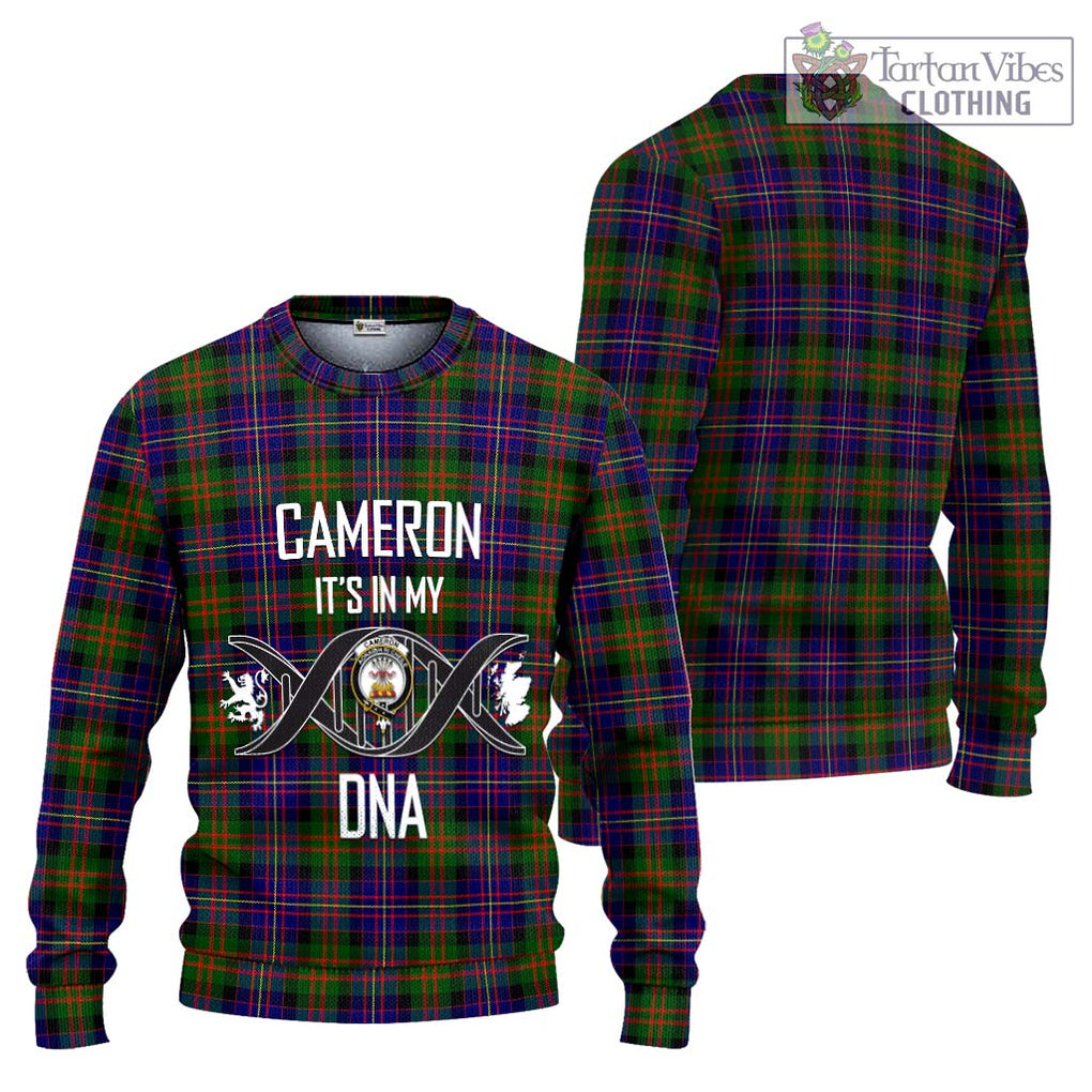 Cameron of Erracht Modern Tartan Knitted Sweater with Family Crest DNA In Me Style Unisex - Tartanvibesclothing Shop