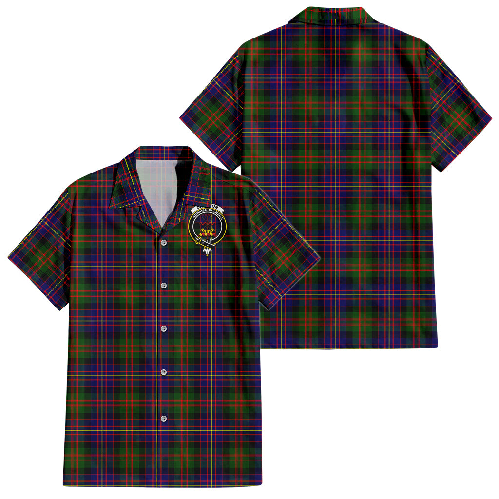 cameron-of-erracht-modern-tartan-short-sleeve-button-down-shirt-with-family-crest