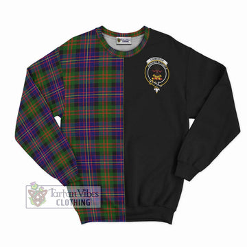 Cameron of Erracht Modern Tartan Sweatshirt with Family Crest and Half Of Me Style