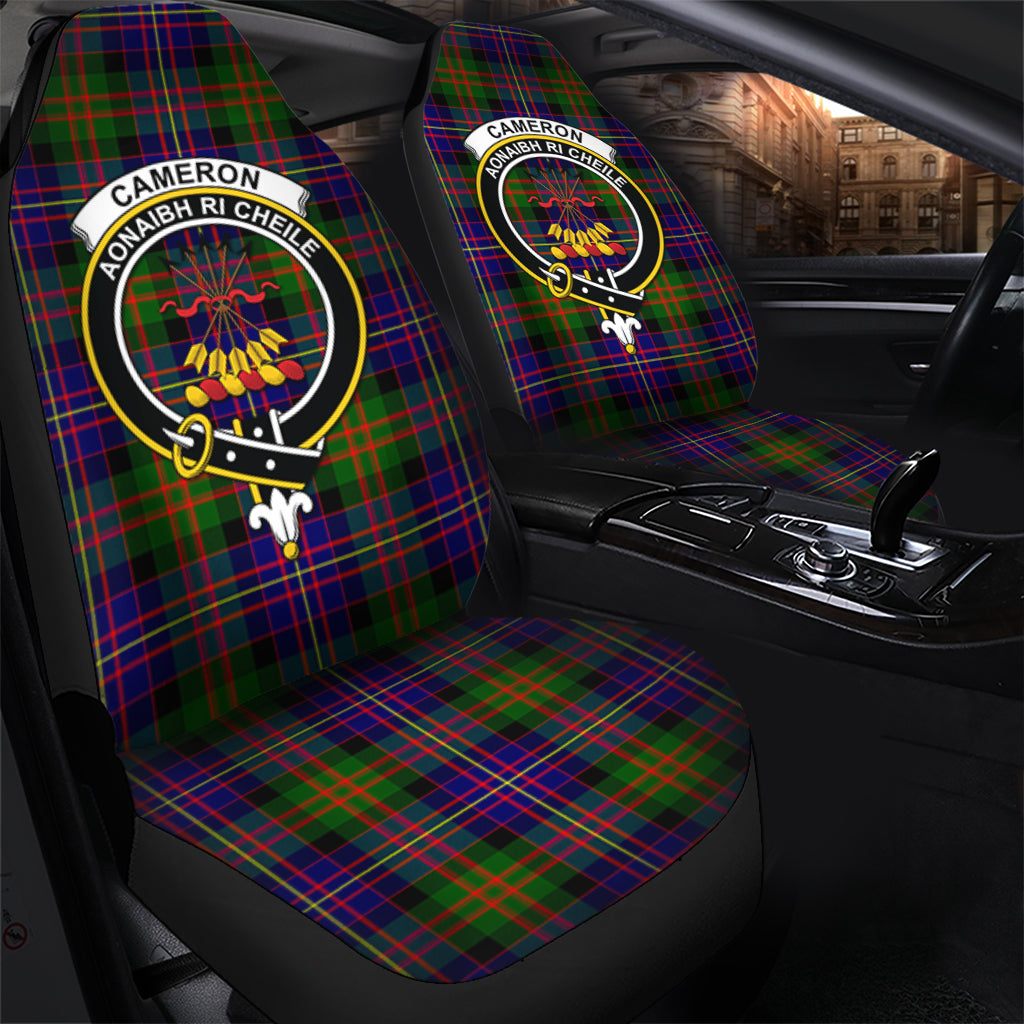 Cameron of Erracht Modern Tartan Car Seat Cover with Family Crest - Tartanvibesclothing