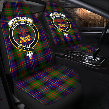 Cameron of Erracht Modern Tartan Car Seat Cover with Family Crest