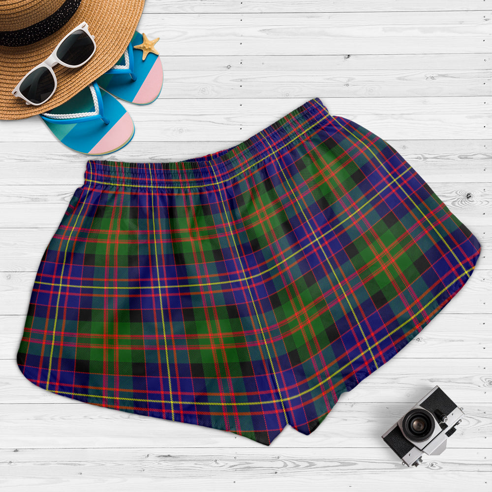 cameron-of-erracht-modern-tartan-womens-shorts-with-family-crest