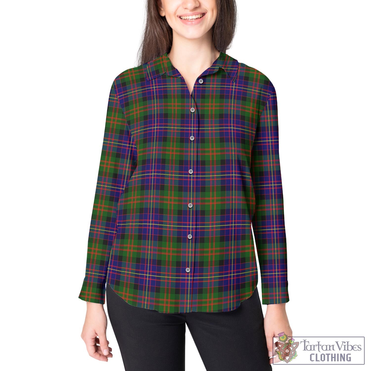 Cameron of Erracht Modern Tartan Womens Casual Shirt