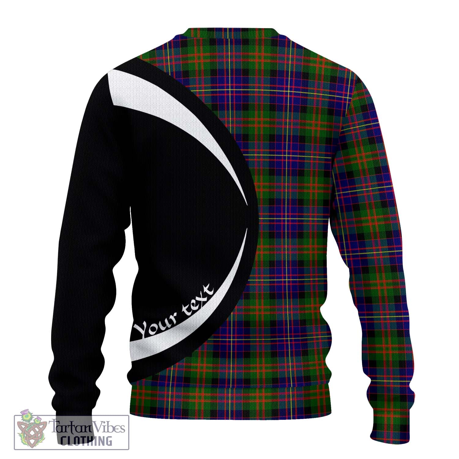 Cameron of Erracht Modern Tartan Ugly Sweater with Family Crest Circle Style - Tartan Vibes Clothing