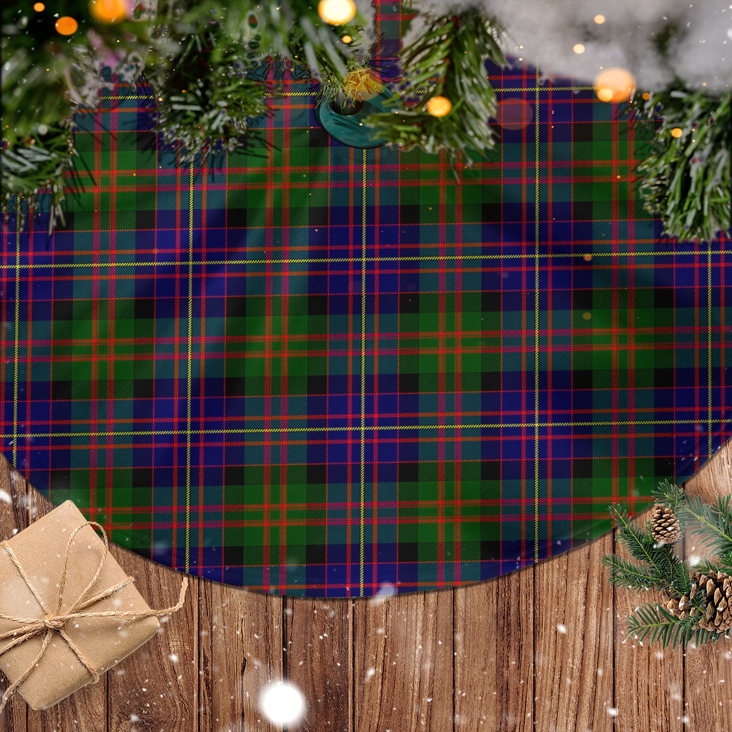 Cameron of Erracht Modern Tartan Christmas Tree Skirt - Tartanvibesclothing