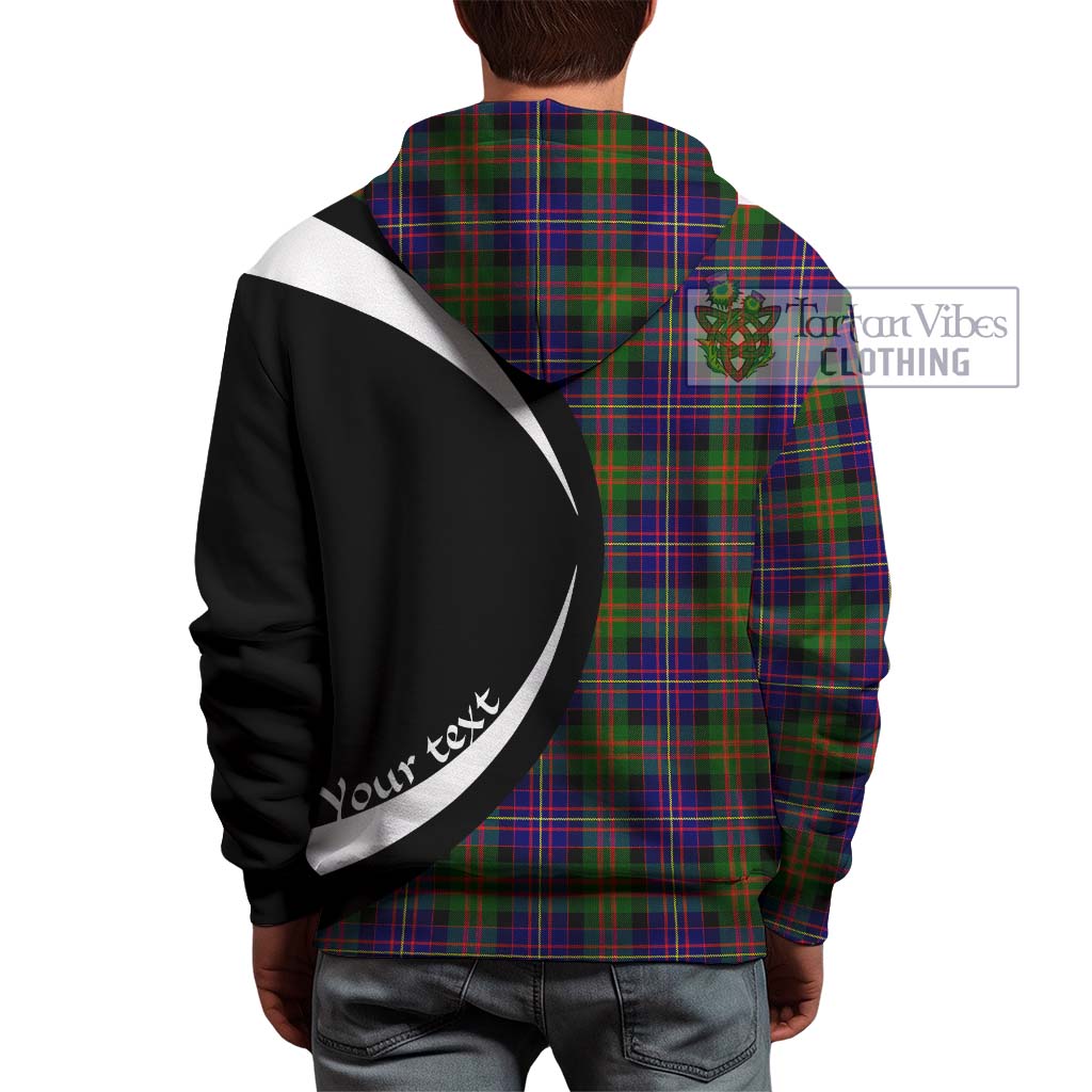 Tartan Vibes Clothing Cameron of Erracht Modern Tartan Hoodie with Family Crest Circle Style