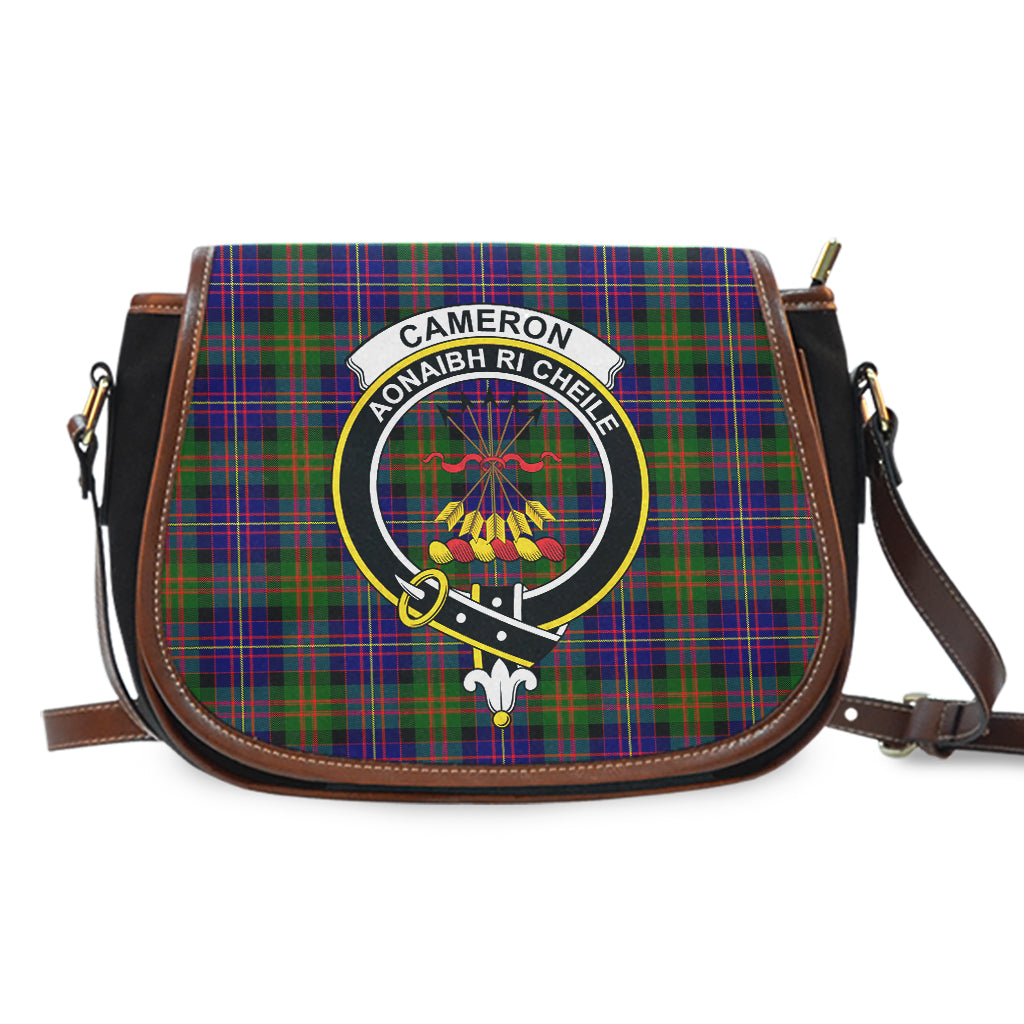 Cameron of Erracht Modern Tartan Saddle Bag with Family Crest - Tartan Vibes Clothing