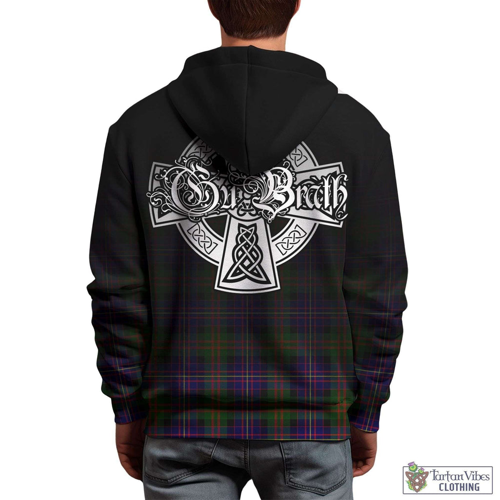 Tartan Vibes Clothing Cameron of Erracht Modern Tartan Hoodie Featuring Alba Gu Brath Family Crest Celtic Inspired