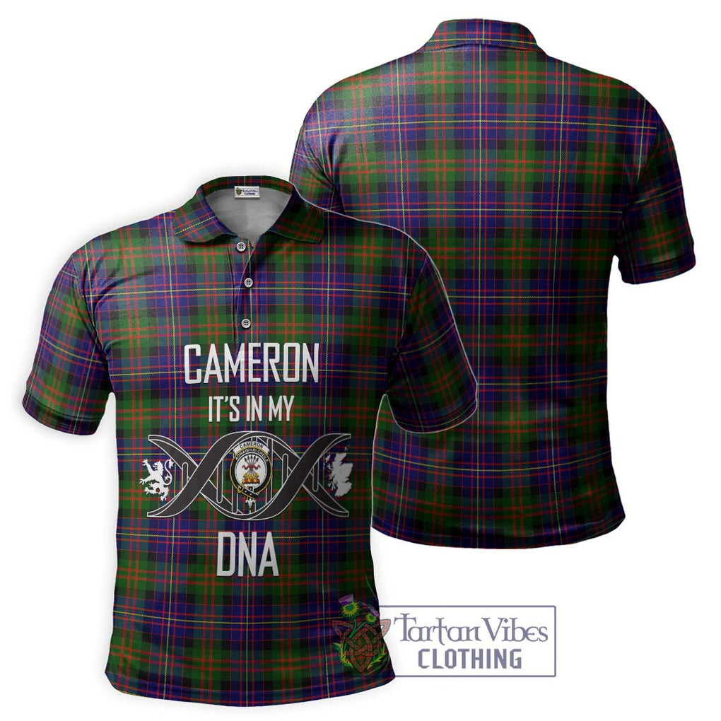 Cameron of Erracht Modern Tartan Polo Shirt with Family Crest DNA In Me Style - Tartanvibesclothing Shop