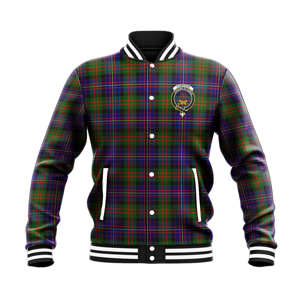 Cameron of Erracht Modern Tartan Baseball Jacket with Family Crest - Tartan Vibes Clothing