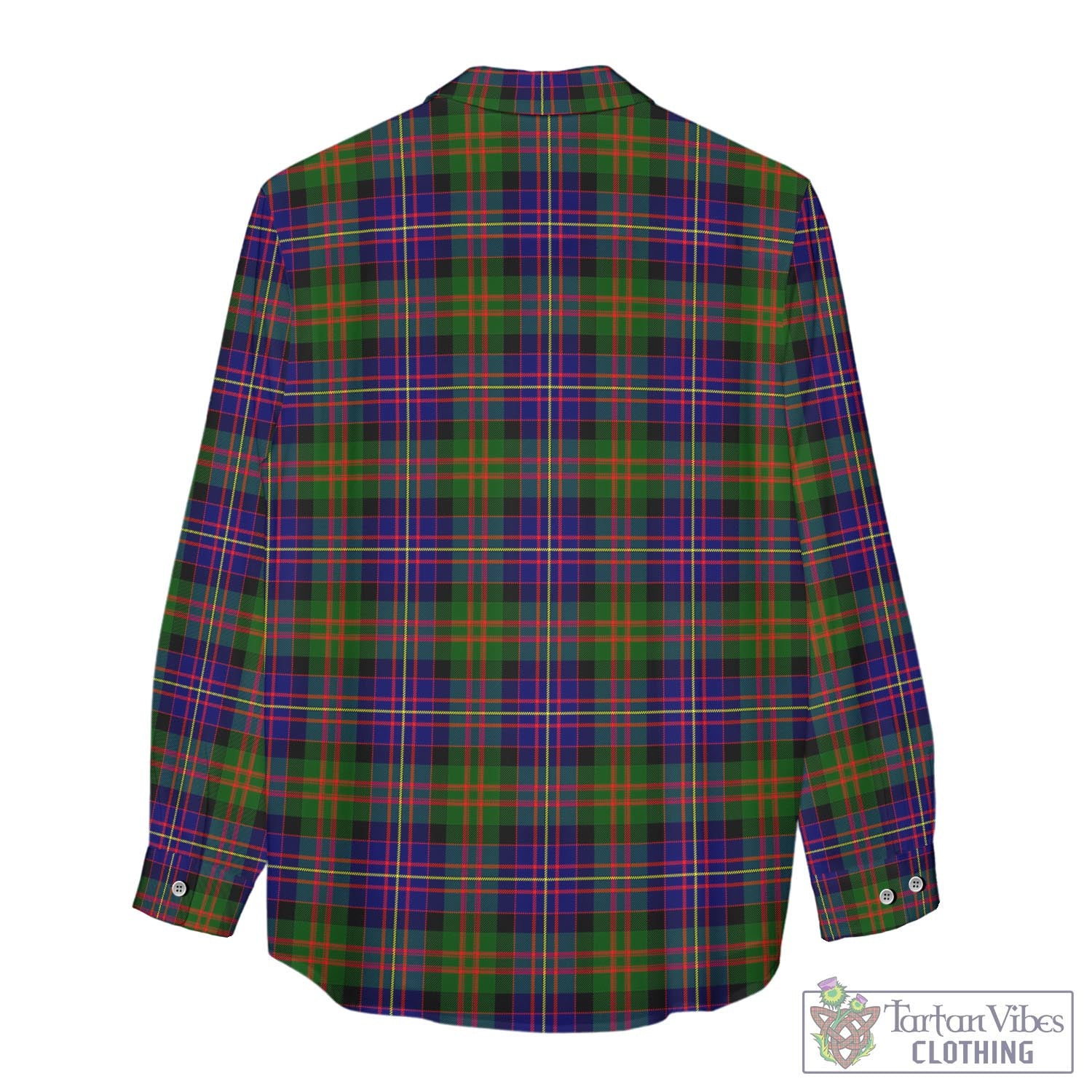 Tartan Vibes Clothing Cameron of Erracht Modern Tartan Womens Casual Shirt with Family Crest