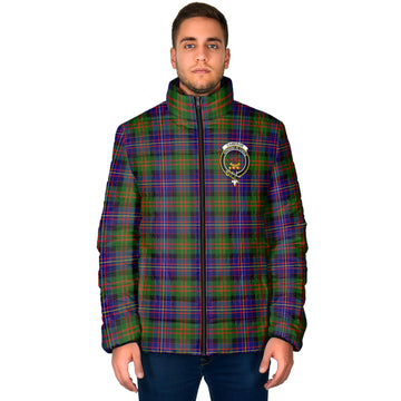 Cameron of Erracht Modern Tartan Padded Jacket with Family Crest