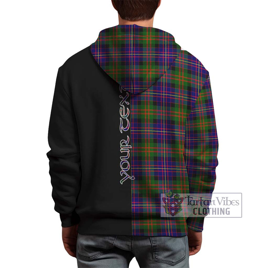 Cameron of Erracht Modern Tartan Hoodie with Family Crest and Half Of Me Style - Tartanvibesclothing Shop